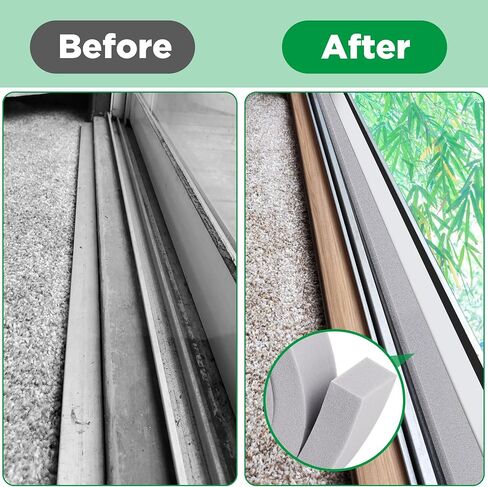 2PCS Air Conditioner Foam Tape - 2 x 1 inch x 6.5 Ft AC Foam Weather Stripping- Non-Adhesive Foam Seal Strip with Glue Point for Air Conditioner Door Window Seal in Saudi Arabia