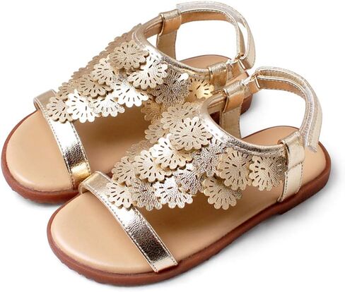MUYGUAY Toddler Little Girls Sandals Open-Toe Adjustable Ankle Strap Summer Dress Shoes in Saudi Arabia