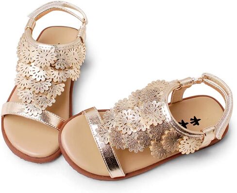 MUYGUAY Toddler Little Girls Sandals Open-Toe Adjustable Ankle Strap Summer Dress Shoes in Saudi Arabia