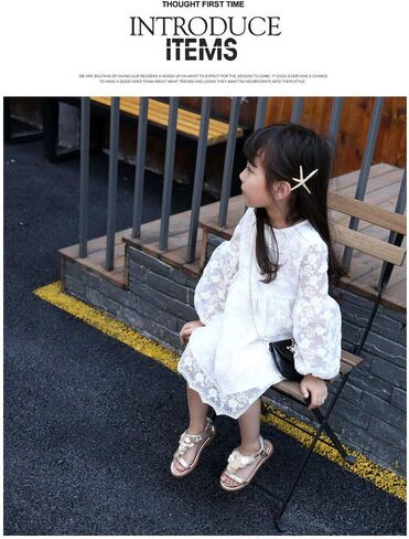 MUYGUAY Toddler Little Girls Sandals Open-Toe Adjustable Ankle Strap Summer Dress Shoes in Saudi Arabia
