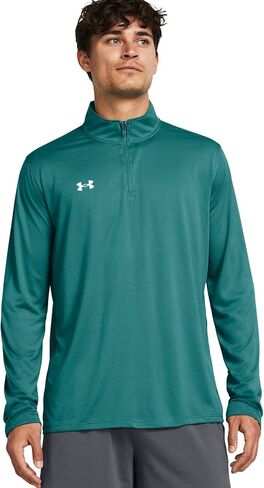 Under Armour Men's Team Tech 1/4 Zip Loose Royal Blue Long Sleeve Shirt in Kuwait