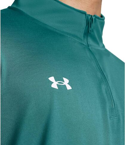 Under Armour Men's Team Tech 1/4 Zip Loose Royal Blue Long Sleeve Shirt in Kuwait