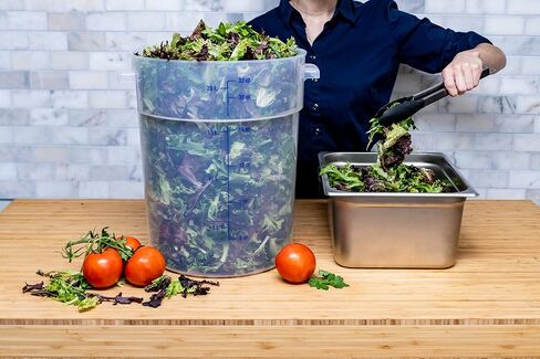 منتجات Carlisle FoodService، حاوية تخزين المواد الغذائية البلاستيكية المستديرة StorPlus، سعة 2 لتر، شفافة، (عبوة من 12 قطعة) in Kuwait