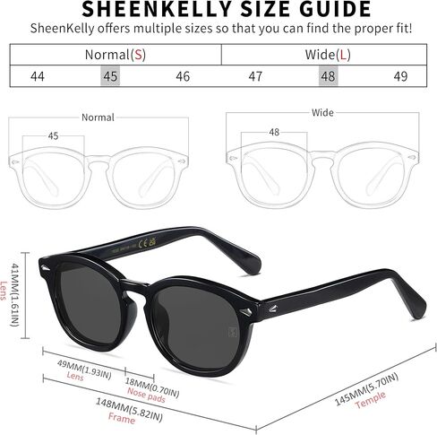 نظارة شمسية SHEEN KELLY Vintage Johnny Depp مستديرة بعدسات ملونة من Nerd نظارات ملونة شفافة من خلال نظارات الفيلم in Kuwait