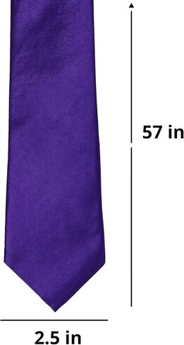 tiemart Slim 2.5" Width Solid Color Necktie in Kuwait