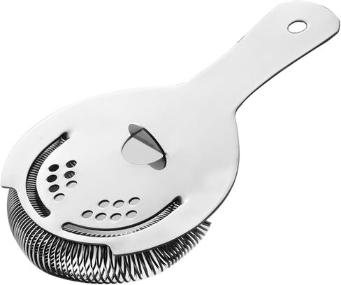 Hawthorne Strainer, Stainless Steel Cocktail Strainer with High Density Spring for Professional Bartenders and Mixologists, Mirror Polished, One Strainer in Saudi Arabia