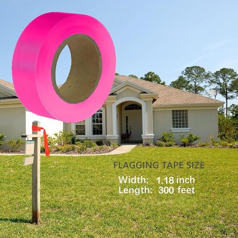 عرض 1.18 بوصة، شريط علم بطول 300 بوصة للمناطق أو الحدود الخطرة، شريط غير لاصق، شريط علم اقتصادي (برتقالي) in Kuwait