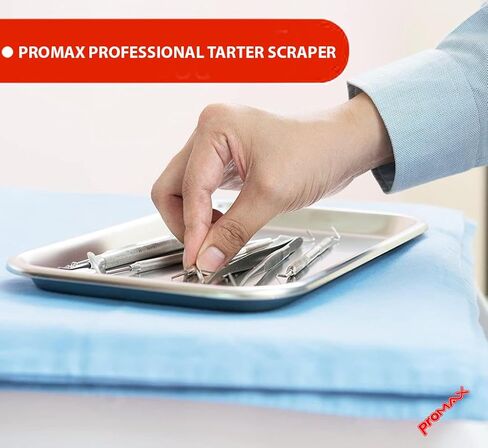 Professional Dental Tartar Scraper Tool - Double Ended Tartar Remover for Teeth, Dental Pick, Plaque Remover, Tooth Scraper - Added Tooth Cleaning at Home - 100% Surgical Stainless Steel-45-10127 (2) in Kuwait