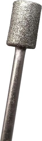 20Pcs Diamond Grinding Bits, 4mm Cylinder Head, 3mm Shank, 45mm Long Diamond Coated Burr Mounted Point in Kuwait