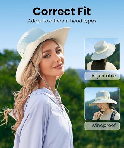 BENEUNDER UPF 50+ Sun Visor Hat - Wide Brim UV Protection for Tennis Golf Beach in Kuwait