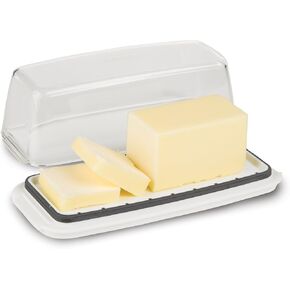 Progressive International ProKeeper Butter Container,Gray,White