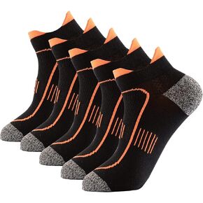 Pauboland Men's Anti Sweat Odor Free Quick Dry Cotton Athletic Low Cut Running Socks in Kuwait