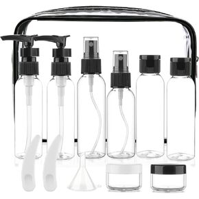 Cosywell Travel Size Bottles for Toiletries 13 Pack 3oz TSA Approved Toiletry Bottles Leak Proof Travel Kit for Women Men TSA Clear Toiletry Bag Shampoo Lotion Skincare Cosmetic Container