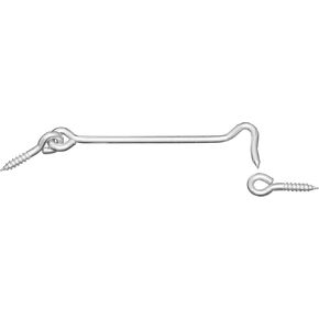 National Hardware N117-820 V2000 Hooks & Eyes in Zinc plated, 2 pack,1 Inch