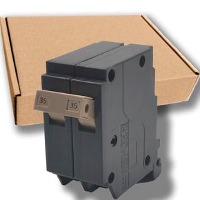 CH235 2-Pole 35-Amp Circuit Breaker, Type CH 3/4-Inch Plug-On Molded Case Circuit Breaker, Thermal Magnetic Protection, 10 KAIC, 120/240V, Fit for Cutler Hammer Load Centers - 5 Years Warranty