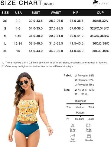 FERBIA المرأة فالبالا مجموعة البكيني الرسن عالية الخصر ملابس السباحة 2 قطعة كشكش البطن التحكم بيبلوم السباغيتي سترابتانكيني in Kuwait