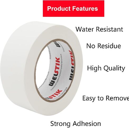 WELSTIK 50mm X 30.2m Black Matt Cloth Gaffer Tape, Non-Reflective, Easy to Rip, 9 Rolls in Saudi Arabia