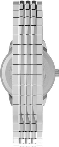Timex Women's Easy Reader 25mm Perfect Fit Watch – Silver-Tone Case Black Dial with Silver-Tone Expansion Band in Saudi Arabia