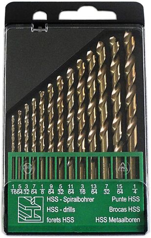 9/32-Inch Cobalt Steel M35 Jobber Length Twist Drill Bits for Hard Metal, Stainless Steel, Pack of 6 in Saudi Arabia