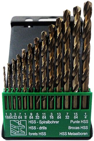 9/32-Inch Cobalt Steel M35 Jobber Length Twist Drill Bits for Hard Metal, Stainless Steel, Pack of 6 in Saudi Arabia