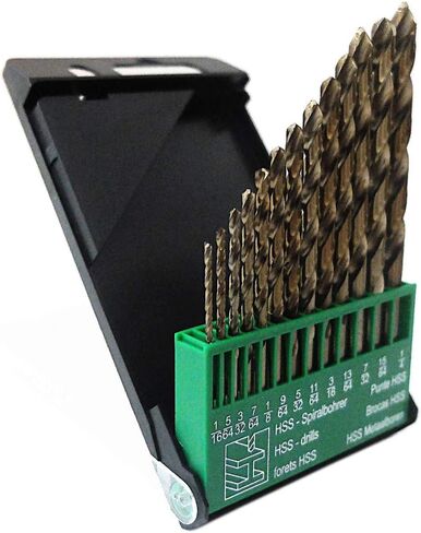 9/32-Inch Cobalt Steel M35 Jobber Length Twist Drill Bits for Hard Metal, Stainless Steel, Pack of 6 in Saudi Arabia