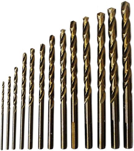 9/32-Inch Cobalt Steel M35 Jobber Length Twist Drill Bits for Hard Metal, Stainless Steel, Pack of 6 in Saudi Arabia