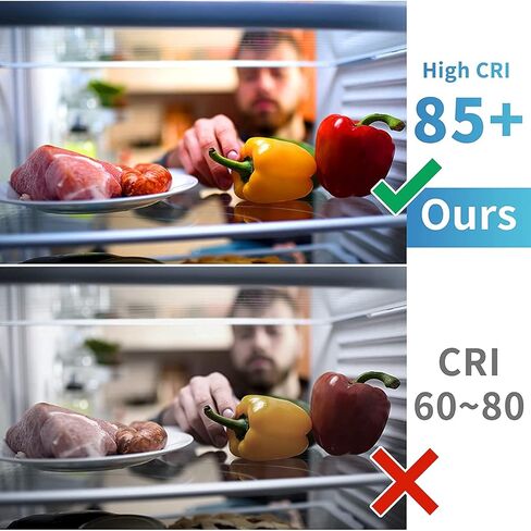 KINDEEP 7W Refrigerator Light Bulb, A15 LED Bulb, 60 Watt Equivalent, Daylight White 5000K, 700LM, Waterproof Appliance Fridge Light Bulb, Ceiling Fan, Non-Dimmable, E26 Medium Base, 2 Pack in Kuwait