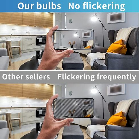 KINDEEP 7W Refrigerator Light Bulb, A15 LED Bulb, 60 Watt Equivalent, Daylight White 5000K, 700LM, Waterproof Appliance Fridge Light Bulb, Ceiling Fan, Non-Dimmable, E26 Medium Base, 2 Pack in Kuwait