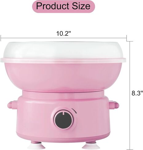 Mini Cotton Candy Machine for Kids, Includes Sugar Scoop, Sticks Cotton Candy Maker for Birthday Party, Gifts, Home Uses in Saudi Arabia