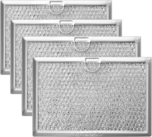 5304517871 5304464105 WB06X10608 Microwave Grease Filter,5"x7-5/8"x3/32" Aluminum Mesh Pad, Easy Pull Tab,Compatible with Frigida.ire Replaces 4920114 AP6809087 PS12585760 EAP12585760 in Kuwait