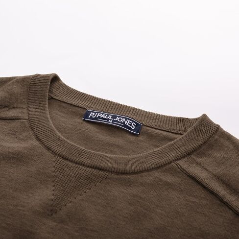 سترة PJ PAUL JONES للرجال بياقة دائرية، سترة كاجوال بياقة دائرية، بلوفر منسوج من مزيج الصوف in Kuwait