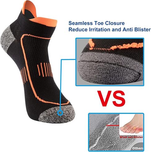 Pauboland Men's Anti Sweat Odor Free Quick Dry Cotton Athletic Low Cut Running Socks in Kuwait