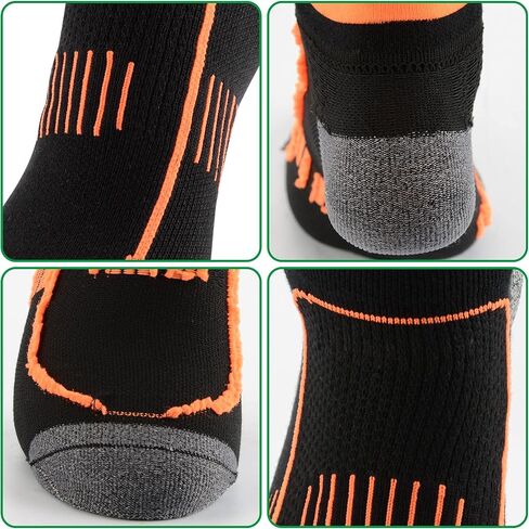 Pauboland Men's Anti Sweat Odor Free Quick Dry Cotton Athletic Low Cut Running Socks in Kuwait