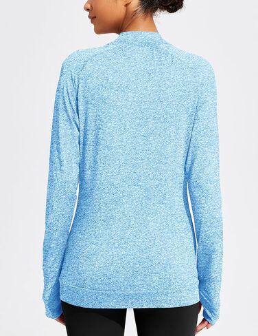 PINSPARK Lightweight Workout Jackets Womens Full Zip Slim Fit Athletic Running Jacket with Thumb Holes in Saudi Arabia