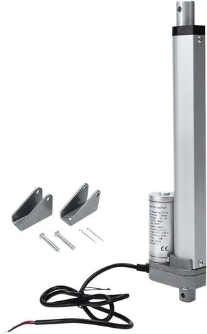 skyehomo 12 "المحرك الخطي السكتة الدماغية، المحرك الخطي الكهربائي مقاوم للماء مع شريحة متزايدة، 225 رطل (900N) 10 مم / ثانية مناسب لكرسي كرسي الأريكة الكهربائية والمركبات والسفن البضائع، أبيض in Kuwait