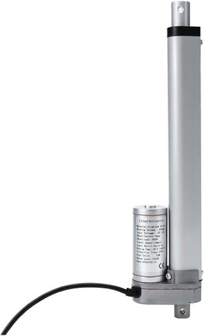 skyehomo 12 "المحرك الخطي السكتة الدماغية، المحرك الخطي الكهربائي مقاوم للماء مع شريحة متزايدة، 225 رطل (900N) 10 مم / ثانية مناسب لكرسي كرسي الأريكة الكهربائية والمركبات والسفن البضائع، أبيض in Kuwait