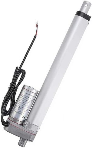 skyehomo 12 "المحرك الخطي السكتة الدماغية، المحرك الخطي الكهربائي مقاوم للماء مع شريحة متزايدة، 225 رطل (900N) 10 مم / ثانية مناسب لكرسي كرسي الأريكة الكهربائية والمركبات والسفن البضائع، أبيض in Kuwait