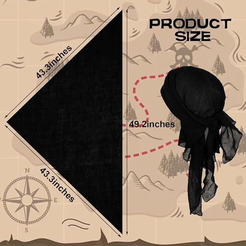 إكسسوارات أزياء القراصنة TTQ التنكرية للهالوين، حزام قرصان باندانا، حزام وشاح القرصان، عصر النهضة الفايكنج في العصور الوسطى in Kuwait