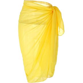 CHIC DIARY Beach Cover Up for Women Swimwear Chiffon Pareo Bikini Sarong Bathing Swimsuit Wrap Skirts
