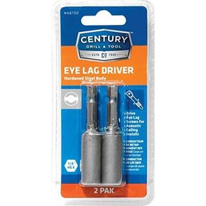 Century Drill & Tool 68700 Eye Lag Driver, 1/4" Hex