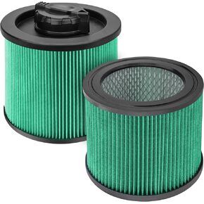 فلتر Fette - فلتر DXVC4001 HEPA متوافق مع DEWALT DXV04T DXV05P DXV05S DXV08S DXV06G مكانس متجر الرطب والجاف، عبوة من قطعتين # DXVC4001
