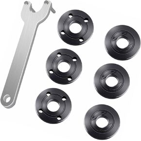Grinder Angle Spanner Wrench Flange Nut, 12 PCs Angle Grinder Flange Nuts with 2 PCs Spanner for Makita, Ryobi, Dewalt, Milwaukee, Craftsman