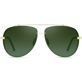 FSK Oversized Classic Aviator Sunglasses with Polarized Lens in Kuwait