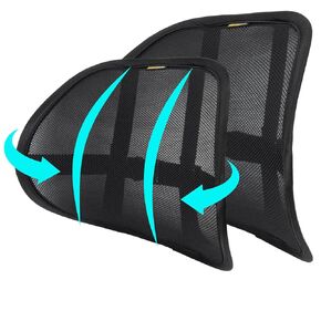SANHSEHOME Lumbar Support for Car Office Chair Back Support for Chair Car Lumbar Support for Driving Seat Ergonomic Office Chair Lumbar Support for Car Seat Driver 2 Pack Mesh Desk Chair Back Support