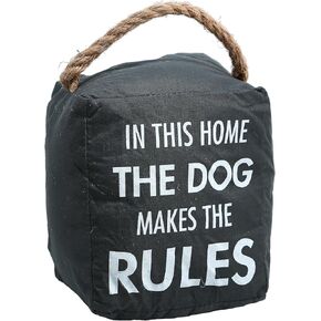 Pavilion Gift Company 72198 Spoiled Dog Door Stopper, 5 x 6, Black