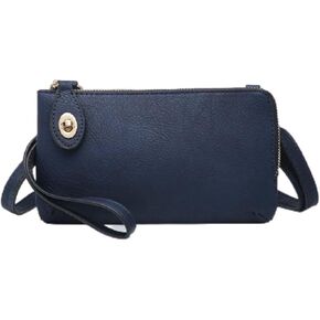 JEN & CO. Small Crossbody Bags for Women - Wristlet Purses for Women Clutch Bag Kendall with Twist Lock Closure (M1818)