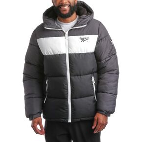 Reebok Men's Winter Jacket - Heavyweight Quilted Puffer Parka Coat - Weather Resistant Ski Jacket for Men (M-XXL)