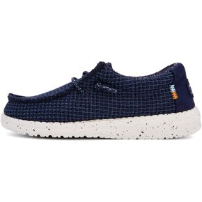Hey Dude Wally Youth Sport Mesh Black Size 3 | Kids Shoes | Kids Slip-on Loafers | Comfortable & Light-Weight