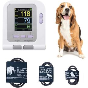 Veterinary/Animal use Automatic Blood Pressure Monitor for cat/Dog Three Cuffs Included