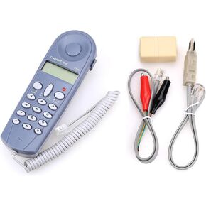 Brccee AC C019 Phone Telephone Butt Test Tester Lineman Tool Cable Set with Connectors and Joiner …